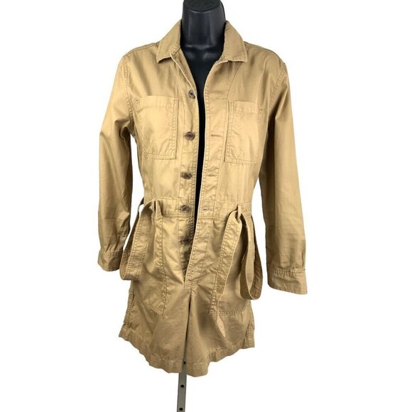 Gap playsuit Romper  oversized  cotton khaki brown 36 chest - Picture 1 of 5